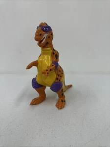 1993 Teenage Mutant Ninja Turtles Donatello Dino Trippy Tyrannosaurus TMNT Cave - Picture 1 of 9