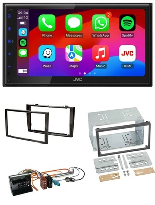 JVC Bluetooth 2DIN MP3 DAB USB Autoradio für Peugeot 308 2007-09 schwarz - Bild 1 von 4