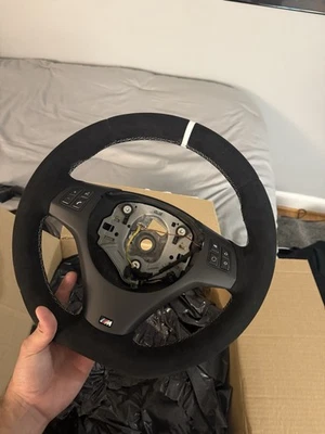 BMW Steering Wheel E92 M3 E90 E91 E93 E81 E82 E87 E88 M Alcantara Manual Only - Image 1 of 3
