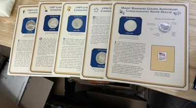 5 - Commemorative Silver Dollar + Stamp Sets  - Image 1 of 4