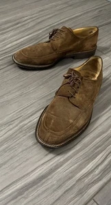Oxford Mezlan ROVIGO 026 Gamuza Cuero Parte Inferior Dura Puntera Dividida Marrón Hombres Talla 12M - Imagen 1 de 22