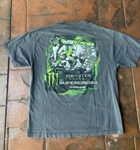 Y2K Monster Energy Supercross 2012 Tour T-Shirt XL Grunge Cyber - Picture 1 of 6