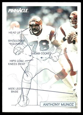 1991 Pinnacle #357 Anthony Munoz Cincinnati Bengals - Image 1 of 2