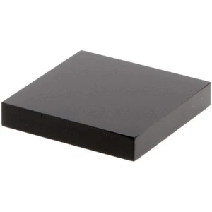 Plymor Black Square Acrylic Display Base, 2" W x 2" D x 0.375" H - Picture 1 of 1