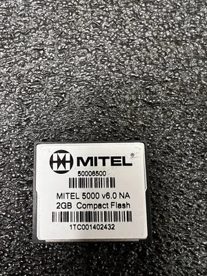 Tarjeta Compact Flash Mitel 50006500 5000 2 GB v6.0 *Reacondicionada* Foto 1 de 2
