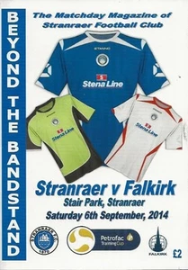 Stranraer v Falkirk (with t/s) Scottish Challenge Cup QF 6th Sept 2014 - Picture 1 of 13