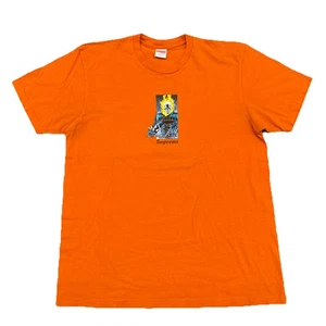 Supreme Ghost Rider Tee Orange SS19 Size Large Marvel T-Shirt Authentic - Picture 1 of 10
