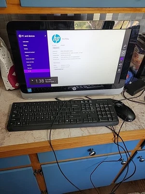 HP 19-2113W 19.5in. (500GB, Intel Celeron, 2.41GHz, 4GB) All-in-One Desktop -... - Image 1 of 4