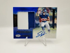 2018 Panini Certified Saquon Barkley Rookie Freshman Fabrics Signed Card /50 - Picture 1 of 4