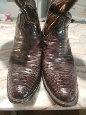 Botas para hombre Lucchese Lizard 9.5D marrón Foto 1 de 4