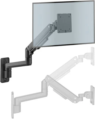 Ergonomische höhenverstellbare Monitor Wandhalterung bis 49 Zoll bis 20kg - Bild 1 von 4