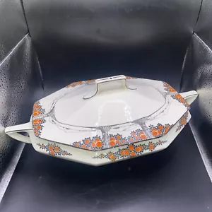 Crown Ducal Orange Tree Octagonal Vegetable Tureen - Picture 1 of 6