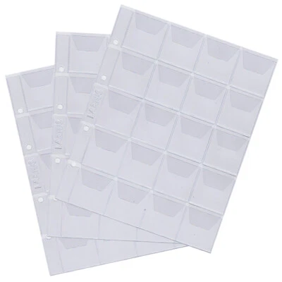 Münzhüllen Münzblätter Gedenkmünzen, 2 Euro- Münzen, Münzalbum 20 Fächer Larius