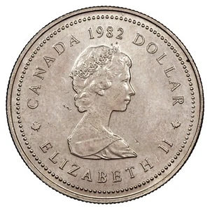 Kanada - 1 Dollar 1982 Elisabeth II Verfassung Nickel KM.134 Schön.128 Münze - Bild 1 von 2