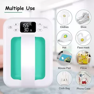 7×5" Portable Heat Press Machine for T-Shirts Mini Easy Press w/Timing Function! - Picture 1 of 7
