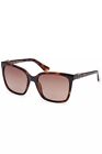 Guess Jeans Chic Brown Square Frame Women's Sunglasses Authentic