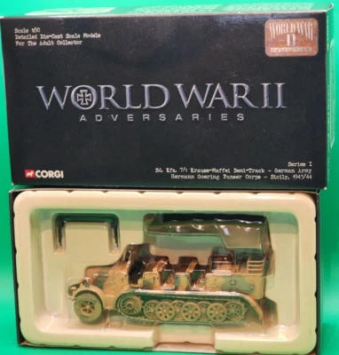 2003 Corgi 1/50 SD.KFZ.7/1 Krauss-Maffei Semi-Track WWII German Tank CC60003 NIB - Image 1 of 4