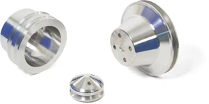 Kit de poleas Chrysler bloque pequeño 2 ranuras manivela 1V WP 1V ALT 318 340 360 1970+ - Imagen 1 de 4