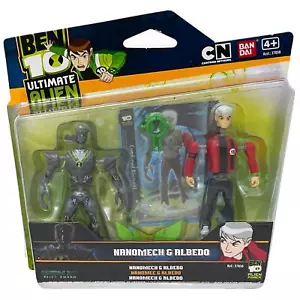 Paquete de 2 mini figuras Ben 10 Ultimate Alien NANOMECH & ALBEDO Creation Chamber - Imagen 1 de 5
