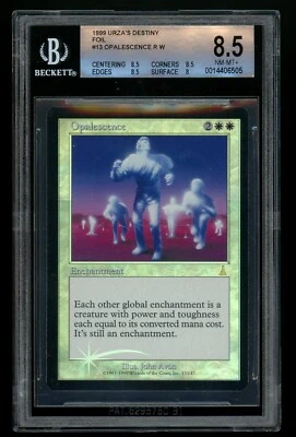 Opalescence foil - Urza's Destiny, BGS 8.5 NM-MT+. MTG (pop 1 of 9) - Image 1 of 2