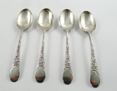 CUCCHIAI CAFFÈ ARGENTO 925 ANTICHI PRIMI '900 CITTA' DI SHEFFIELD TAVOLA REGALO - Immagine 1 di 4