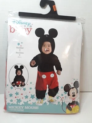 New Disney Licensed Mickey Mouse Costume Toddler 2 Years Halloween Boys Girls - Image 1 of 4