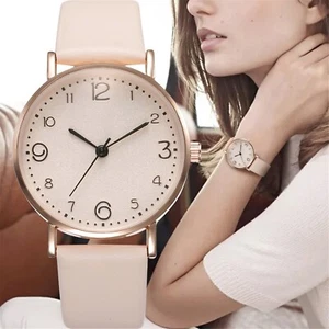 Women Ladies Watches Wrist Quartz Analogue Watch Casual Leather Gift Fashion - Picture 1 of 25