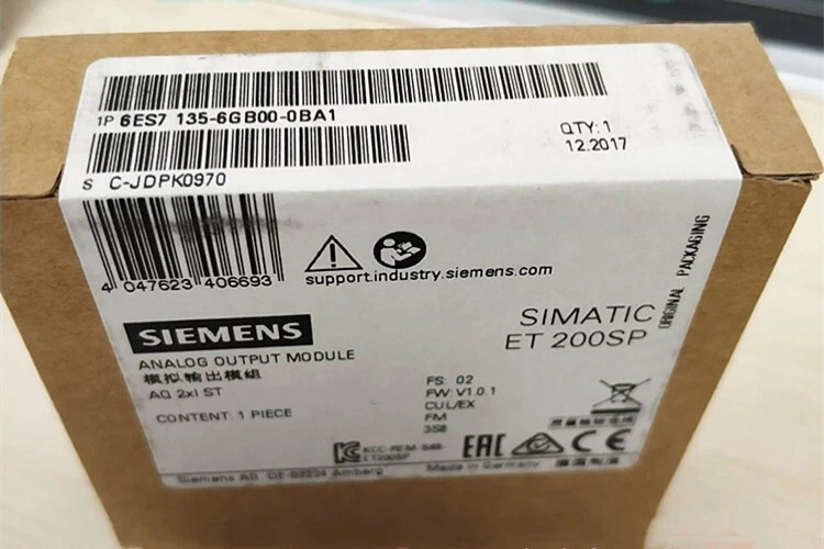 1PC NEW SIEMENS 6ES7135-6GB00-0BA1 ANALOG OUTPUT 6ES71356GB000BA1 EXPEDITED SHIP - Image 1 of 1