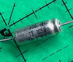 50uF 3v Sprague Axial Electrolytic Capacitor 105'c TE1058  Audio Mini 2pcs - Picture 1 of 2