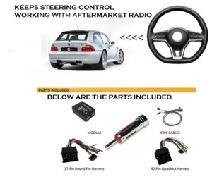 Car Stereo Wiring w Steering Wheel Control Retention for BMW M-Coupe - Imagen 1 de 1