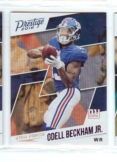 ODELL BECKHAM JR. 2018 PANINI PRESTIGE FOOTBALL PURPLE XTRA POINTS #56 GIANTS  - Image 1 of 1