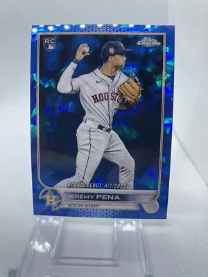 2022 Topps Chrome Update Sapphire #US276 Jeremy Pena - Rookie Debut - Image 1 of 2
