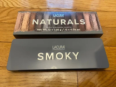 LaCura Naturals Smoky Eyeshadow Pallette Gray Aldi Eye Makeup NEW RARE NIB - Image 1 of 4