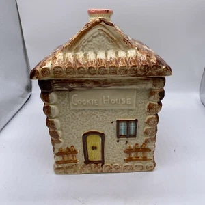 Vintage 1950’s Japan Cookie House cookie Log Cabin - Picture 1 of 11