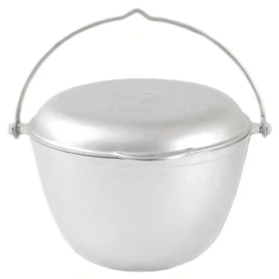 ALU Gulaschkessel Kasan Kazan 3 Liter mit Henkel + Pfannen-Deckel Camping Topf - Bild 1 von 2