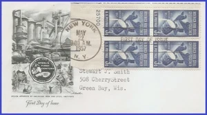 USA3 #1090 ADDR ARTMASTER FDC PB4 Steel Industry - Picture 1 of 1