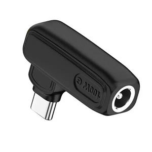 New 100W 90 Degree DC 5.5x2.1mm To PD USB C Power Charger Converter Black - Photo 1 sur 12