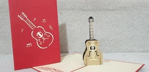 3D Pop Up Guitar Card. - Picture 1 of 5