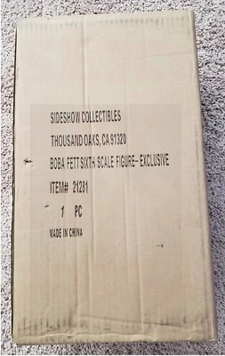Star Wars Sideshow Exclusivo Boba Fett Escoria Villainy Disney Caja Marrón Sellada (Estados Unidos) Foto 1 de 4