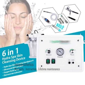 6 in 1 Hydra Machine Water Hydro Dermabrasion Facial Deep Cleansing Spa Machine - Picture 1 of 8