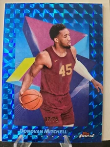 2024-25 Topps Finest Baloncesto Donovan Mitchell Azul Refractor Geométrico/75 - Imagen 1 de 2