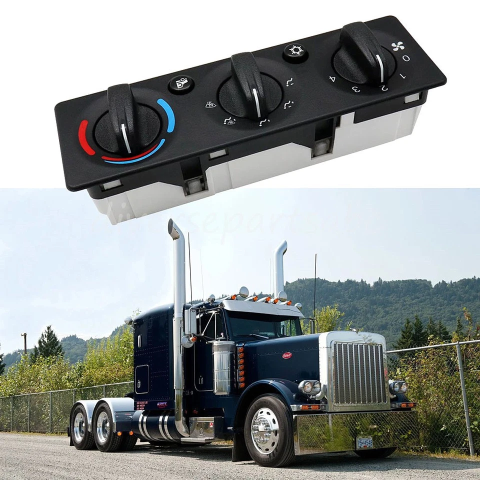 Control de ventilador de aire acondicionado térmico cabina de tablero HVAC para Q21-6008 Peterbilt 387 EE. UU. Foto 1 de 4