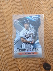Cal Ripken Jr. 2023 Topps Stadium Club Triumvirates Chrome Die-Cut Card #T-1 - Picture 1 of 2
