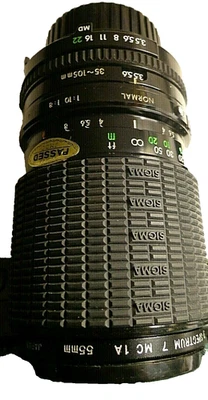 Sigma Promaster Spectrum 7 MC 1A 55mm Telephoto Lens for Minolta SLR's - Image 1 of 3