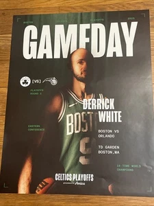 Boston Celtics Playoffs Game Day Poster 4/29/2025 Rd1 Gm5 Derrick White -Orlando - Picture 1 of 8