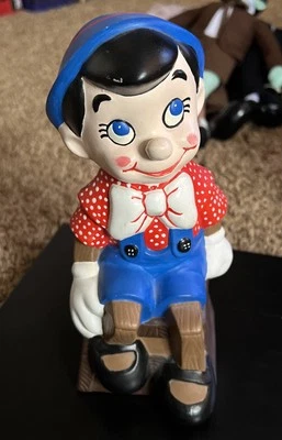 Walt Disney Productions Vintage Large Pinocchio Ceramic Figure Statue - Image 1 of 4