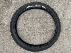 Halo Contra 24” x 3.0” Retro DH Freeride Jump Mountain Bike Tyre MTB Black - Picture 1 of 24