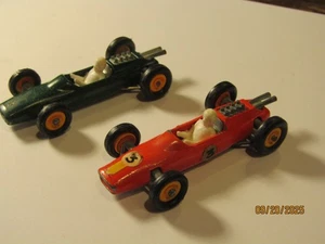 Vintage Matchbox Lesney England No 19-4RW Lotus Race Car Green Orange Set 1966 - Picture 1 of 6