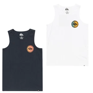 Quiksilver Kids Long Fade Sleeveless Crew Neck Cotton Vest Tank Top - Picture 1 of 5