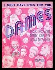 1934 Dames w/ Dick Powell Joan Blondell Ruby Keeler Comedy Movie Sheet Music
